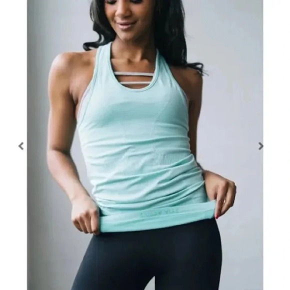 Zyia Tops | Zyia Active Turquoise Copper Charged Tank Top Racerback medium - Picture 1 of 4